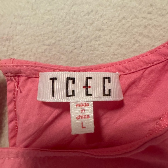 TCEC  Bright Pink Ruffle Tank Top - Picture 3 of 6